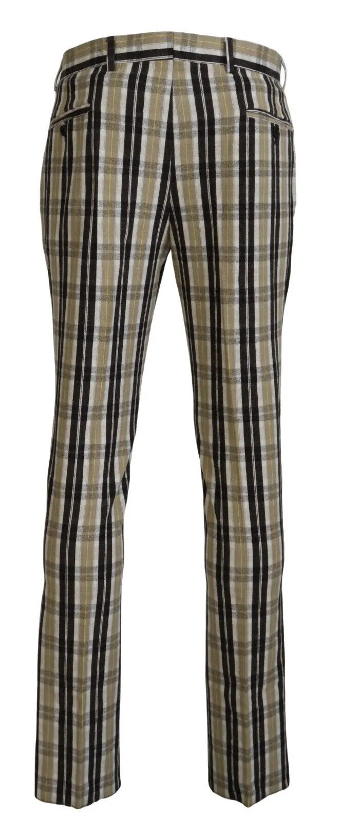 BENCIVENGA Chic Multicolor Checkered Cotton Pants