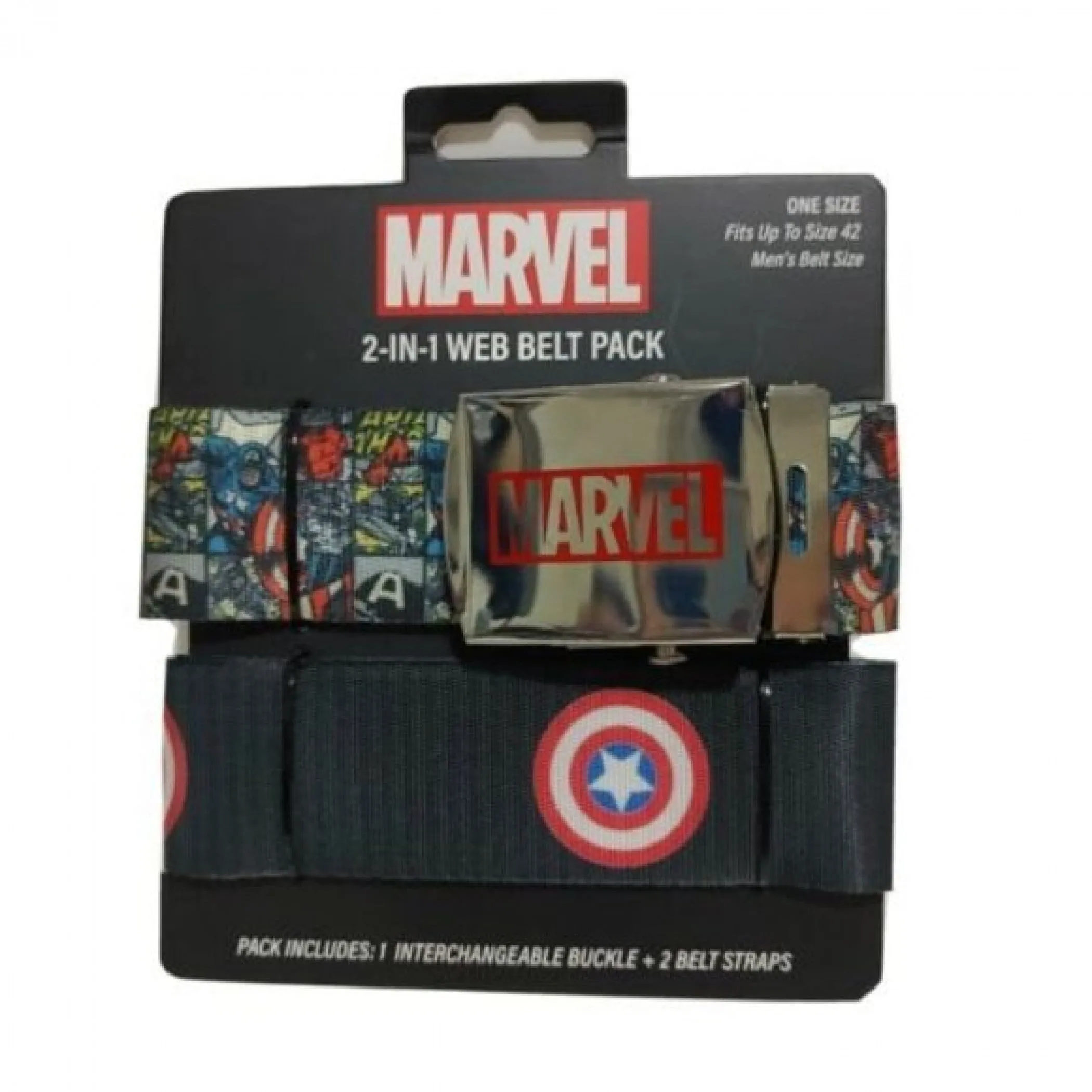 Captain America Marvel Retro Logo 2-in-1 Web Belt Pack