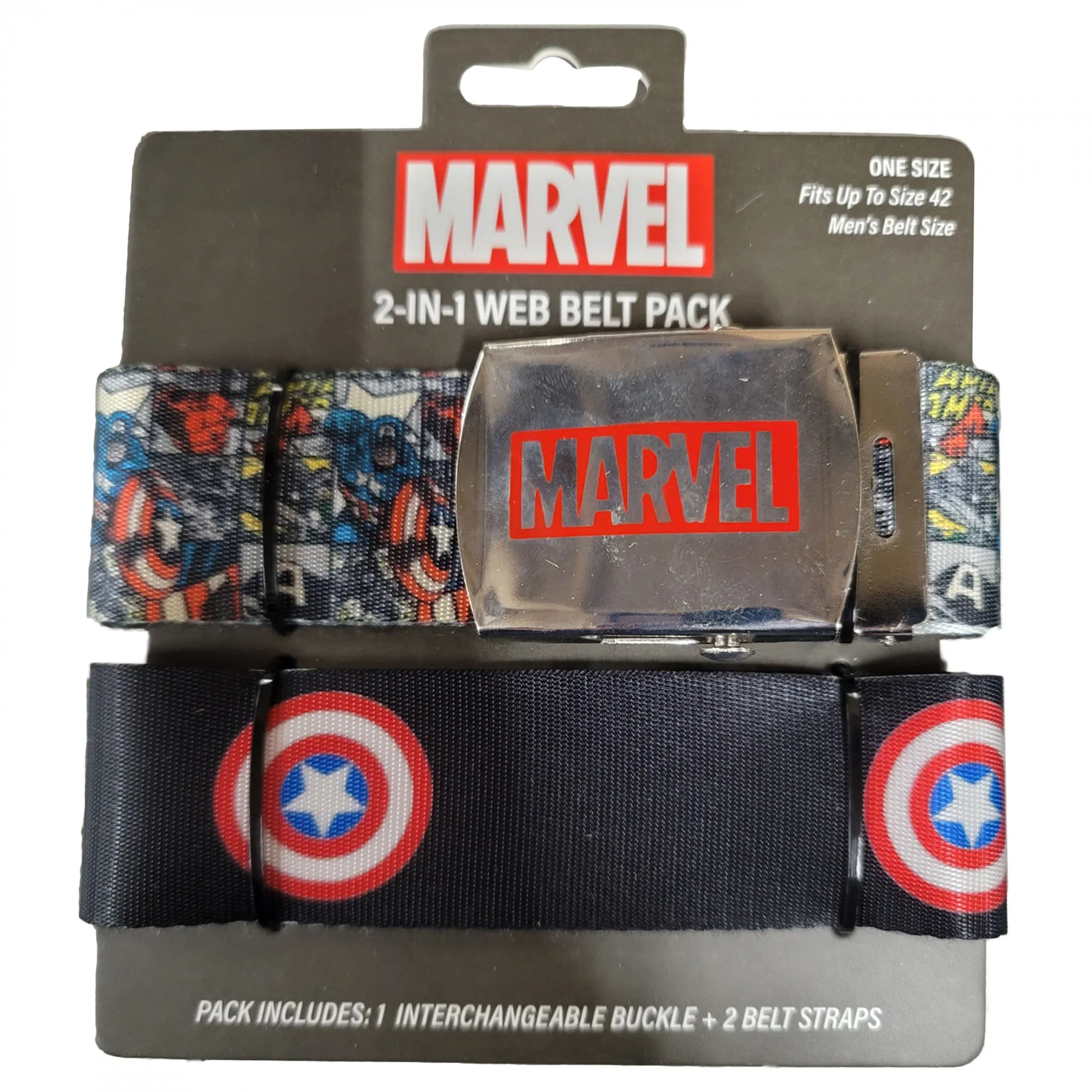 Captain America Marvel Retro Logo 2-in-1 Web Belt Pack