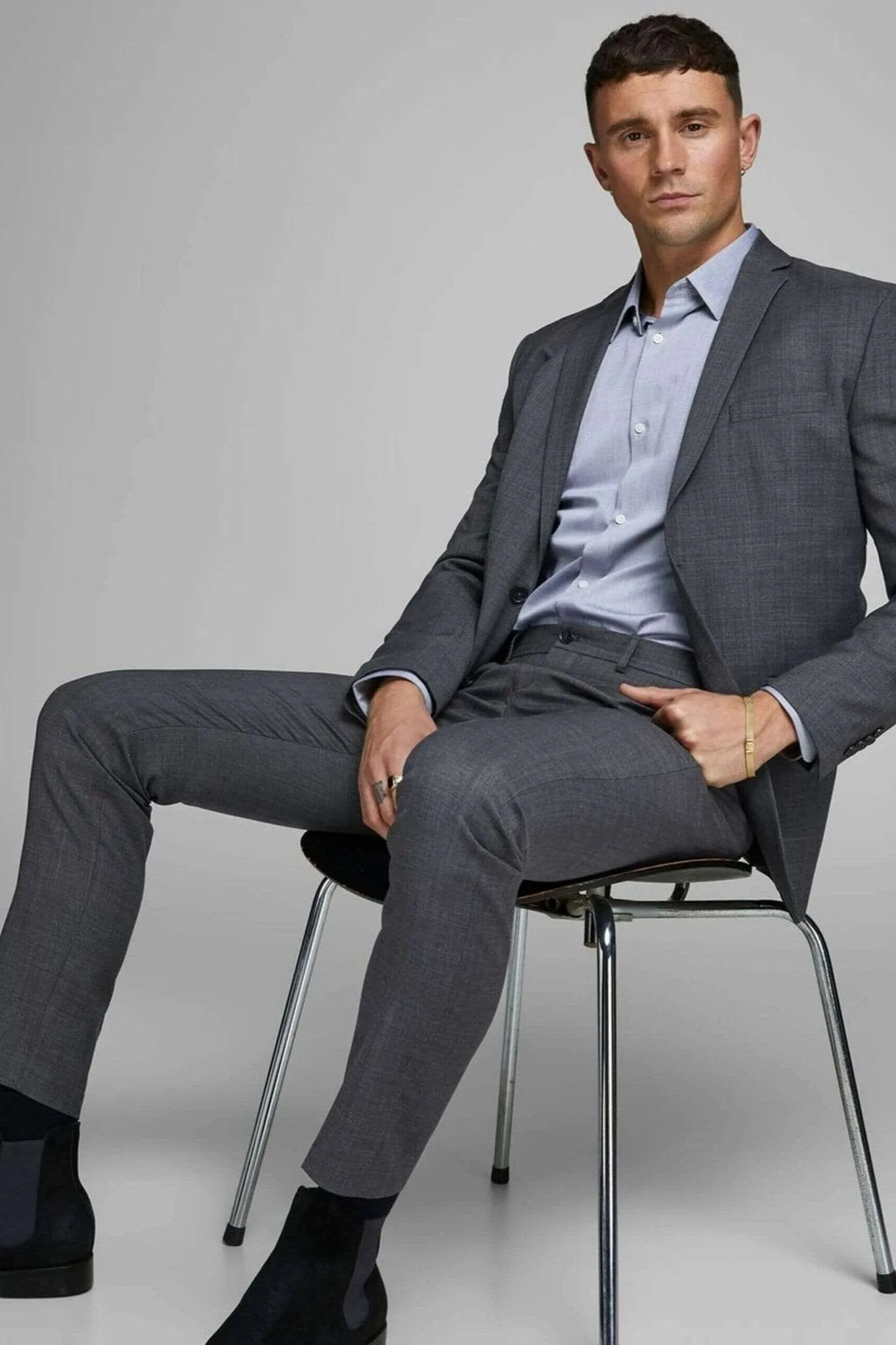 Classic Suit Trousers Slimfit - Dark Grey