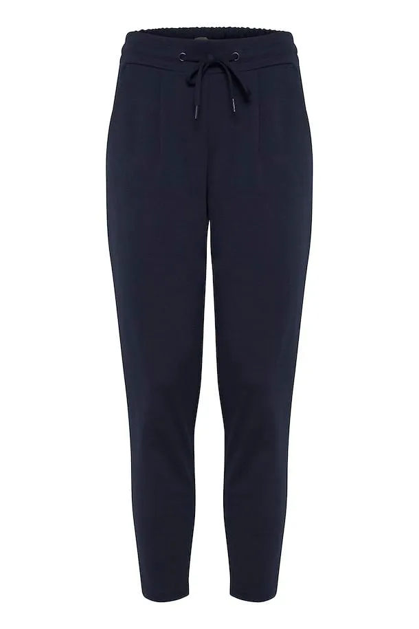 Cropped Navy Jogger