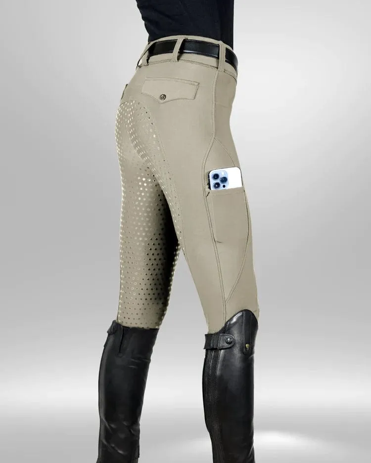 Equestly- Lux GripTEQ Riding Pants (Tan)