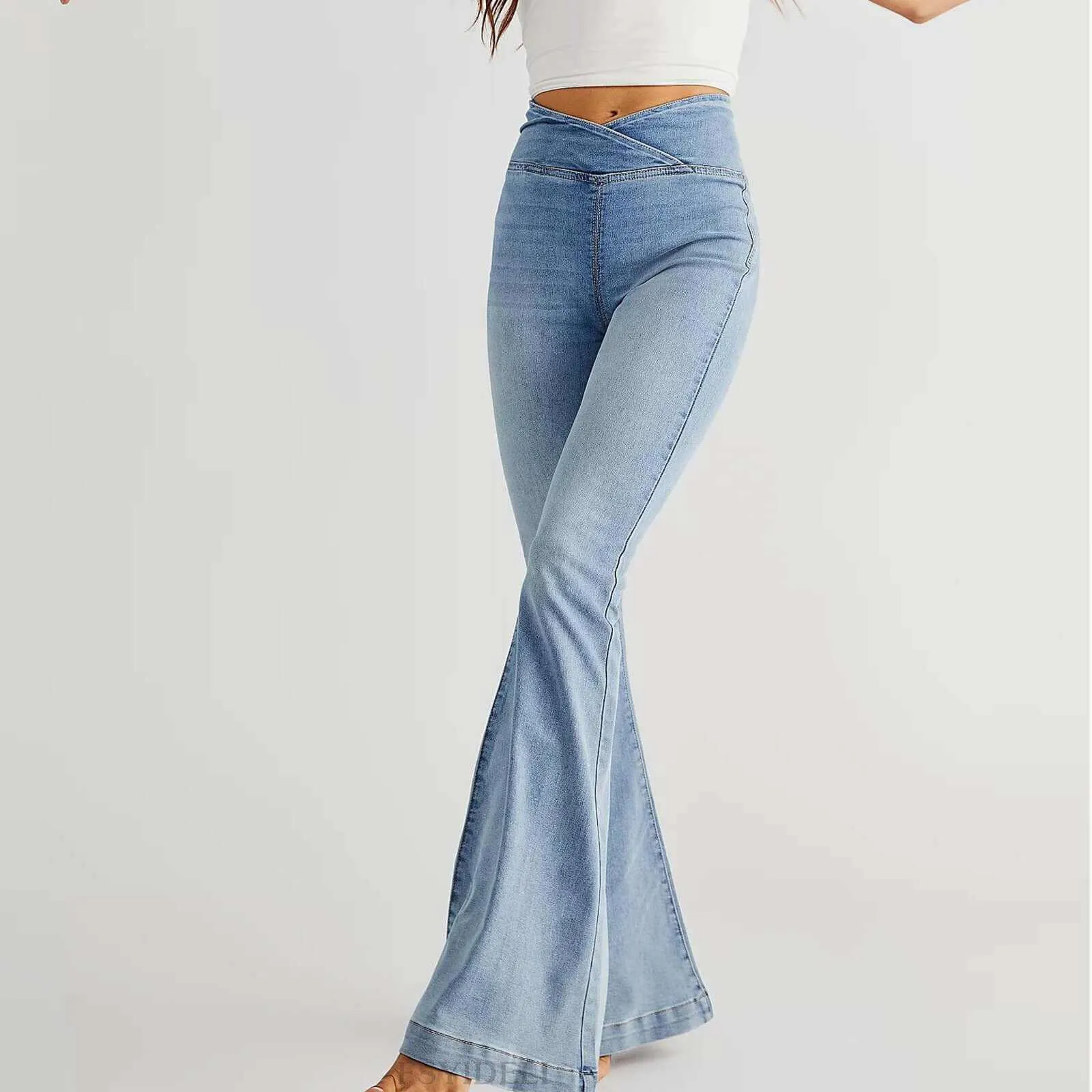 Glow Chic's Denim Flared Leggings