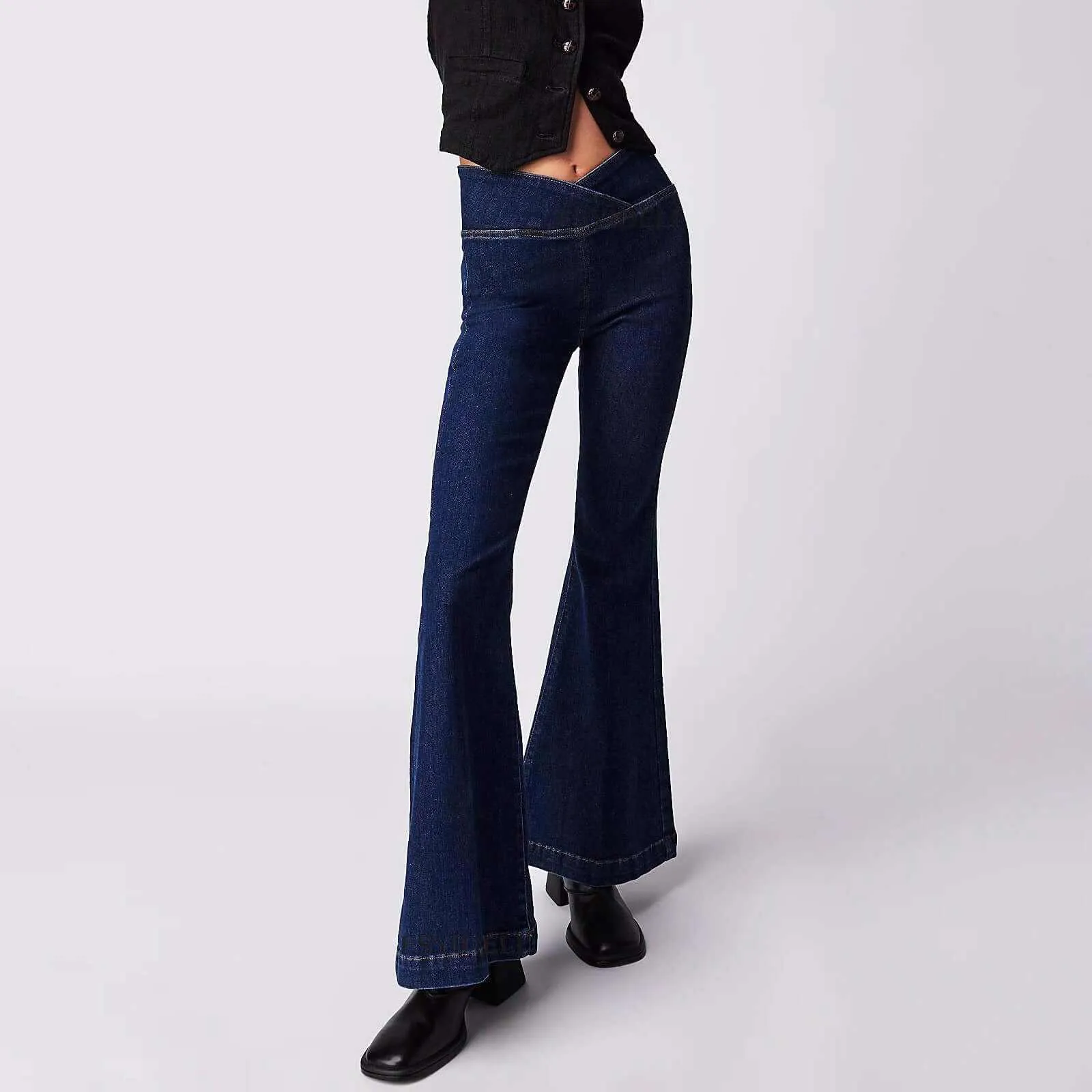 Glow Chic's Denim Flared Leggings