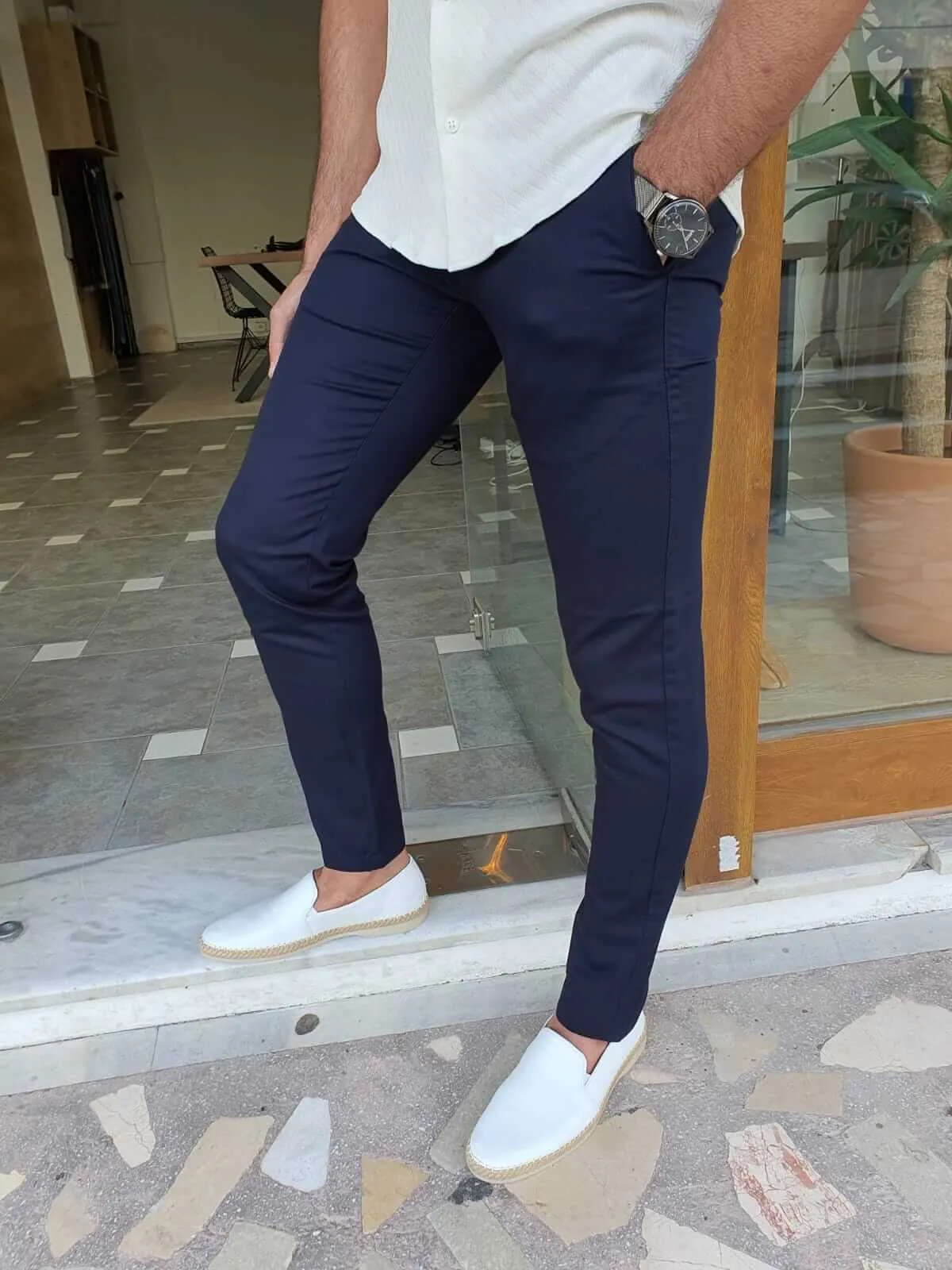 Kenz Navy Blue Pants