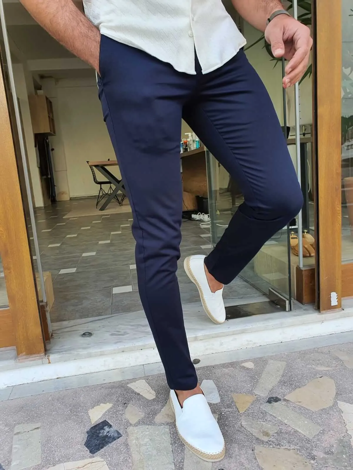 Kenz Navy Blue Pants