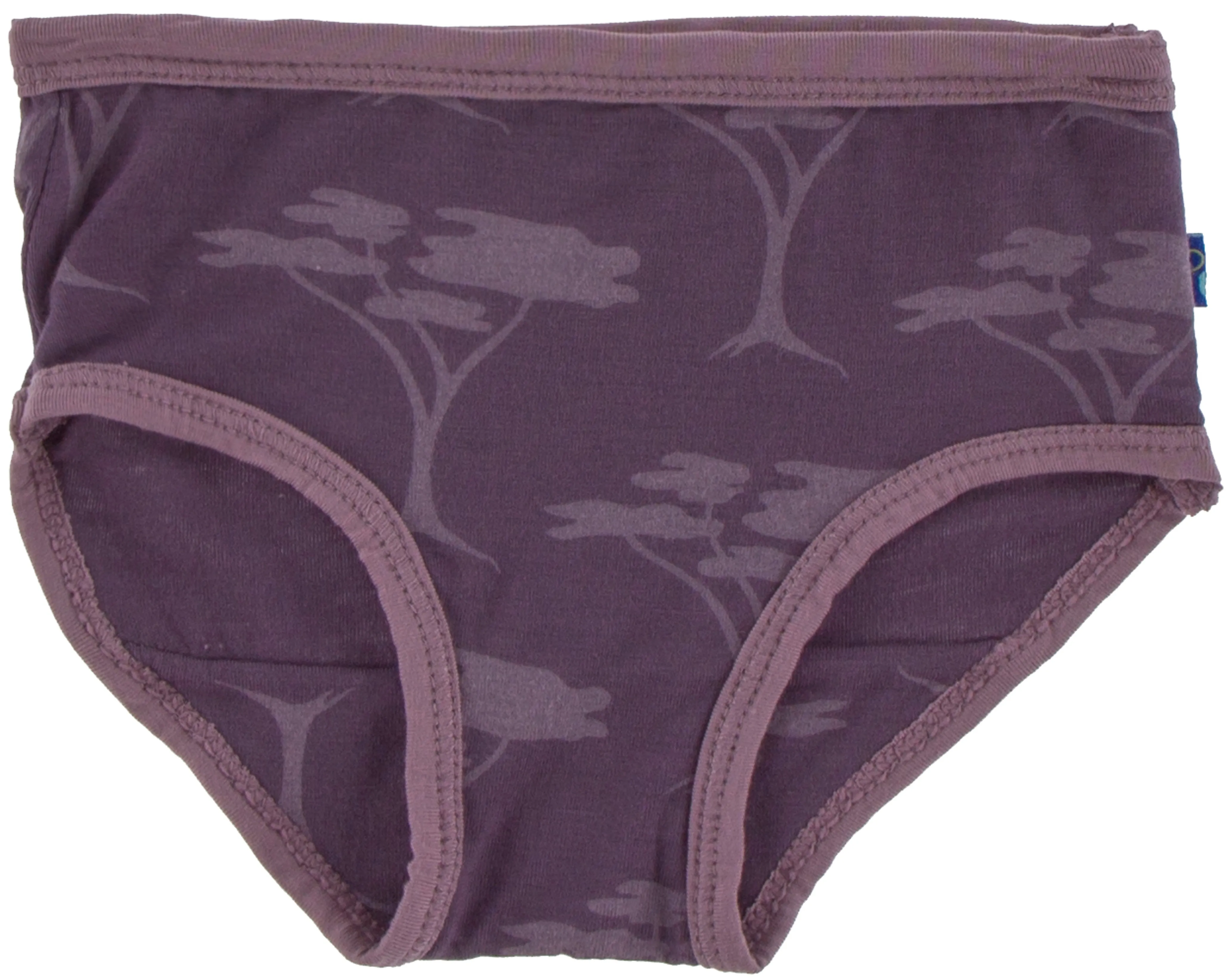 KicKee Pants Fig Acacia Trees & Elderberry Zebra Print Girls Underwear Set