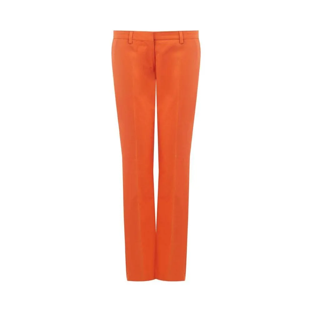 Lardini Elegant Cotton Orange Pants