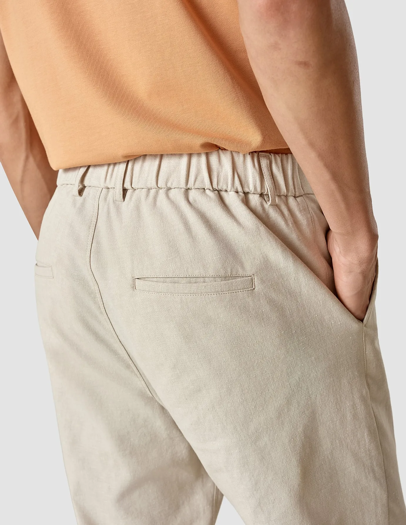 Linen Pants Relaxed Fit Sandshell