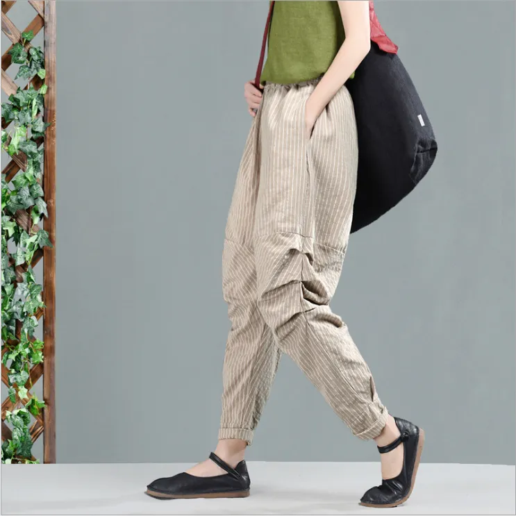 Linen Summer Women Casual Pants LPP97133