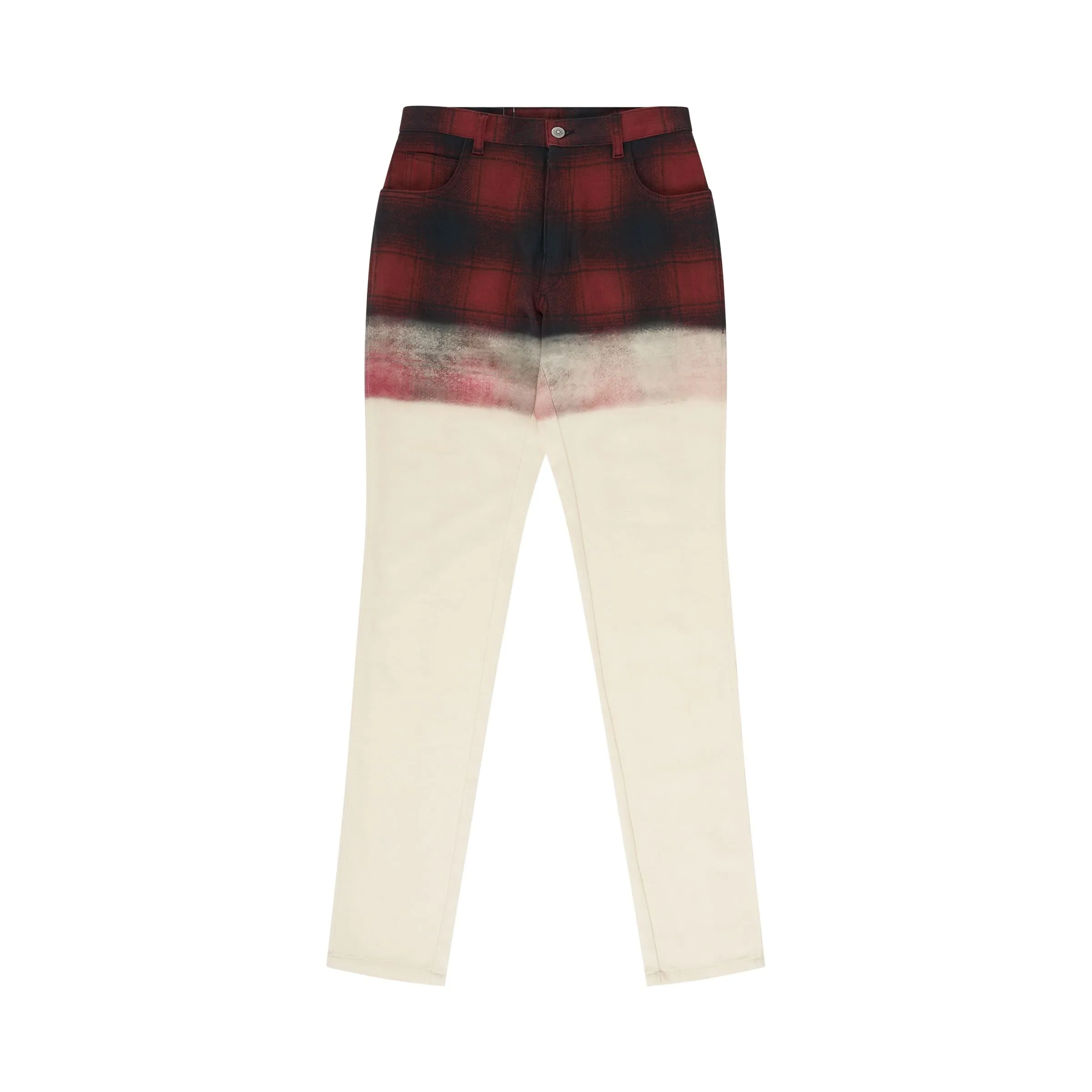 Maison Margiela x Pendleton Checked Pants in Black/Red