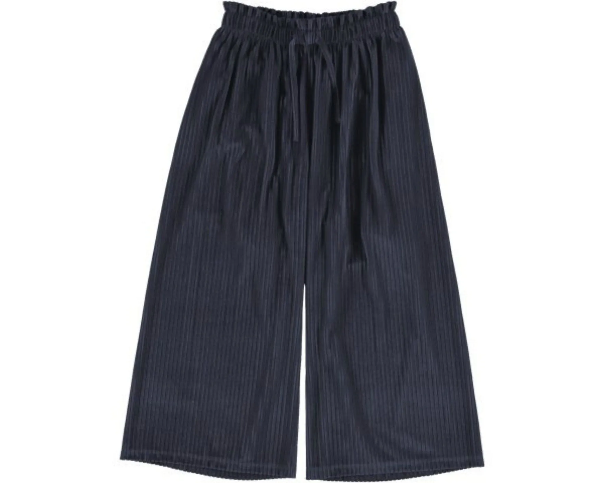 Mayoral Girls Navy Velvet Culotte Pants