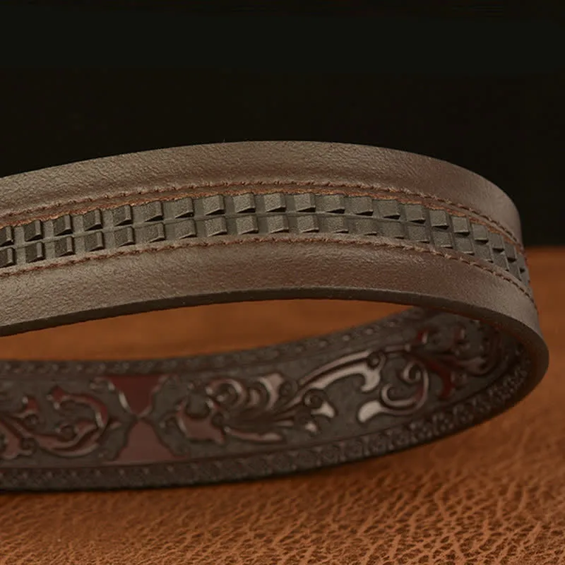 Men's Landscape Animal Eagle Leather Belt