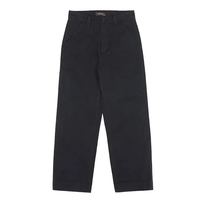 Navy HBT Deck Pants in Vintage Black - Men's Daily Work Trousers