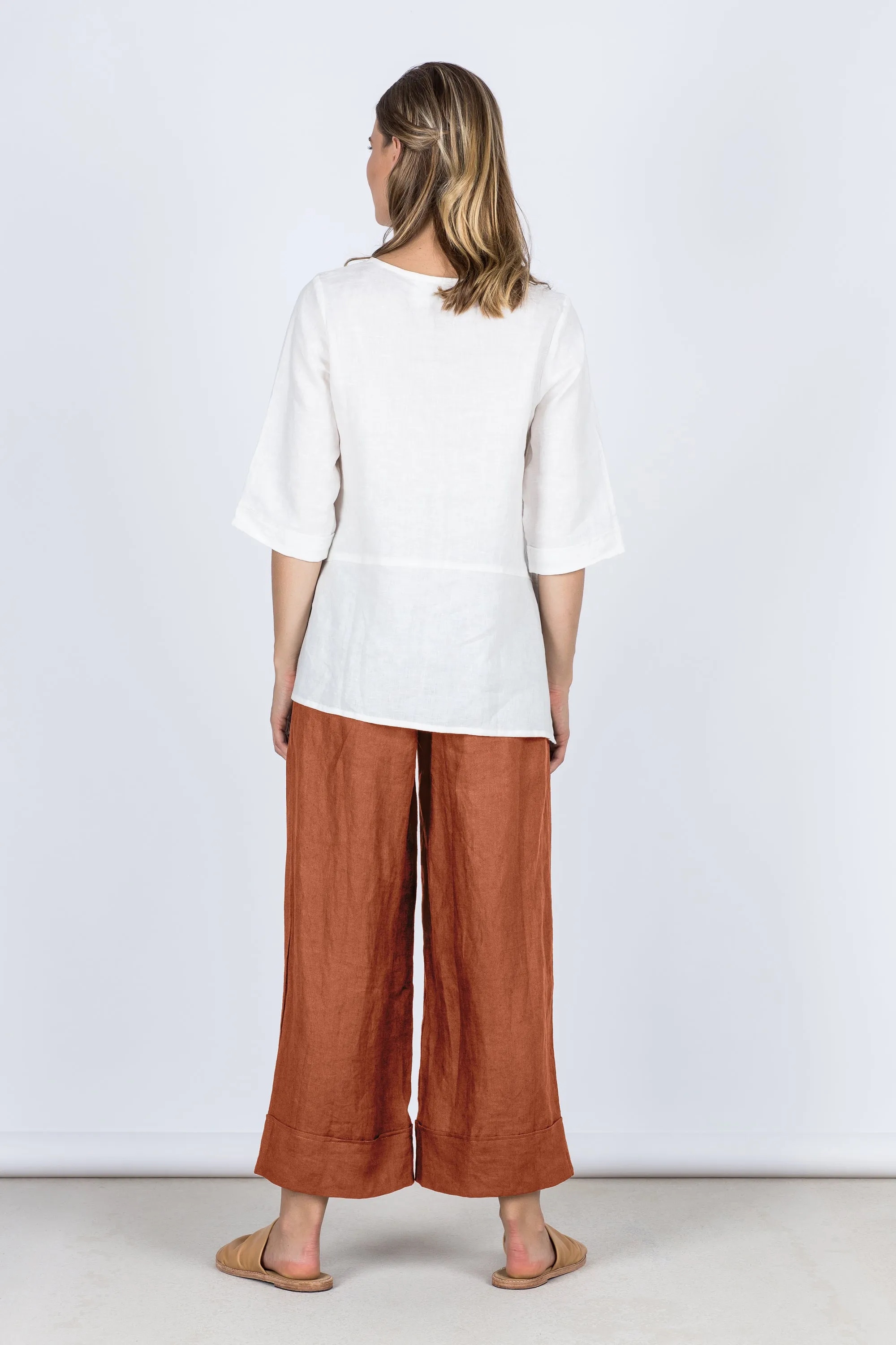 Paris Linen Pants Bark