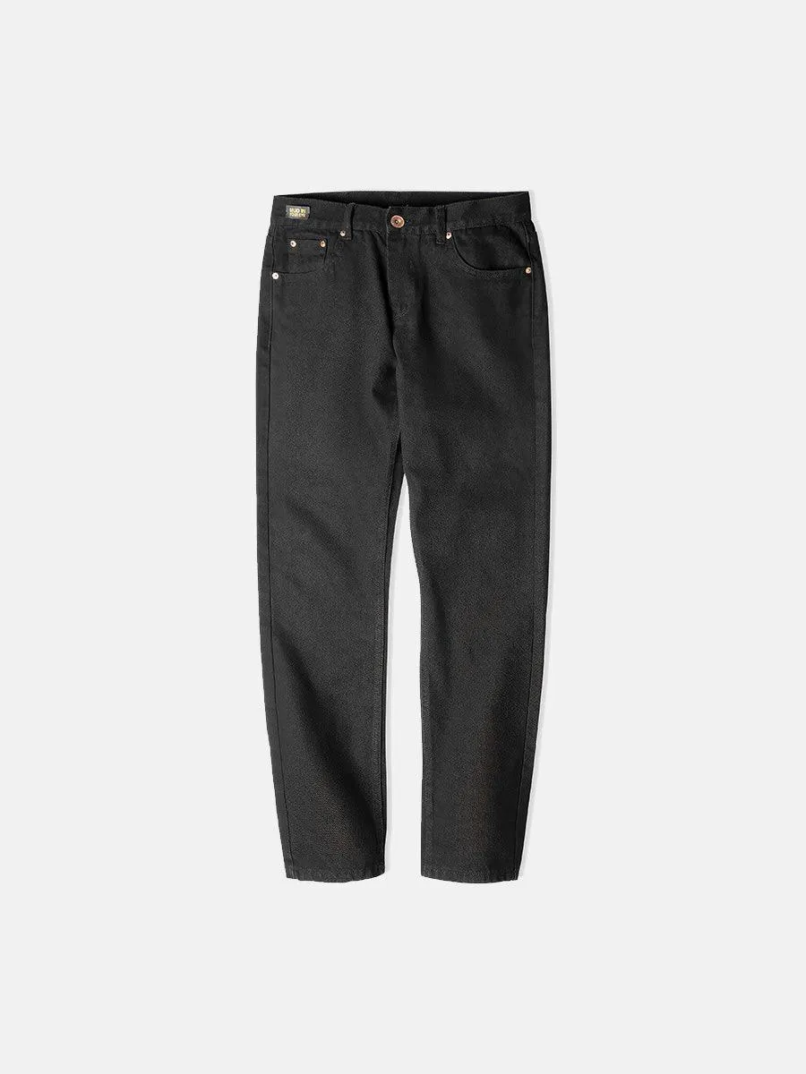 Retro Black Denim Pants