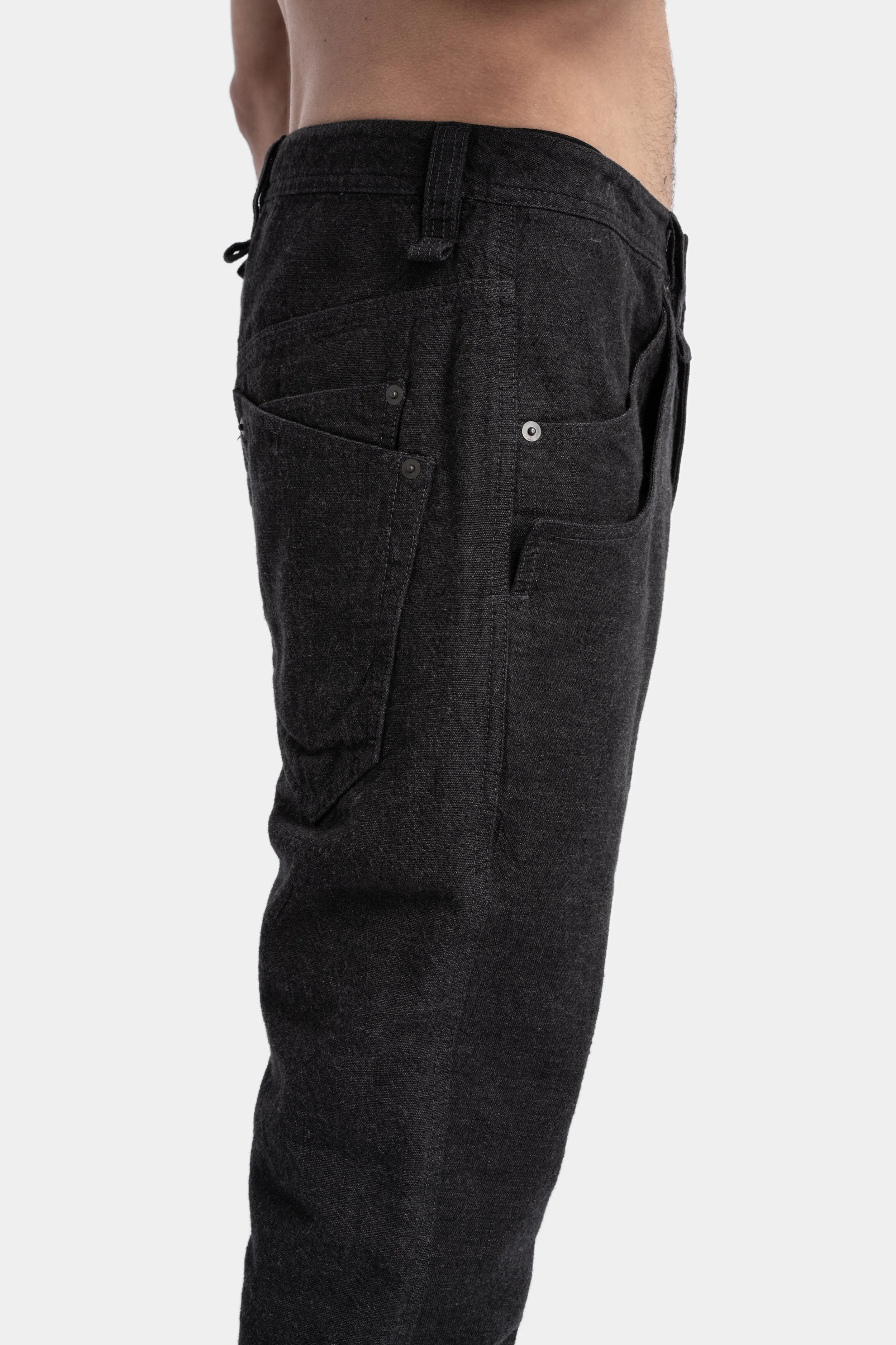 Rider pants, Washed black