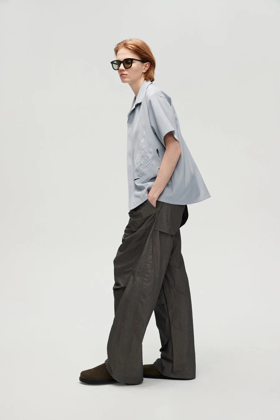 Scimitar Silhouette Breathable Casual Pants