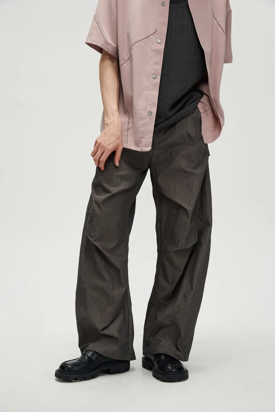 Scimitar Silhouette Breathable Casual Pants