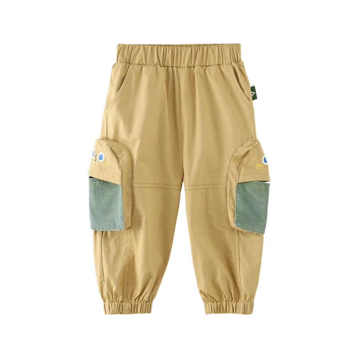 Solid Breathable Loose Boys Cargo Pants