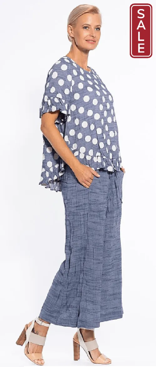 Split side wide leg pant