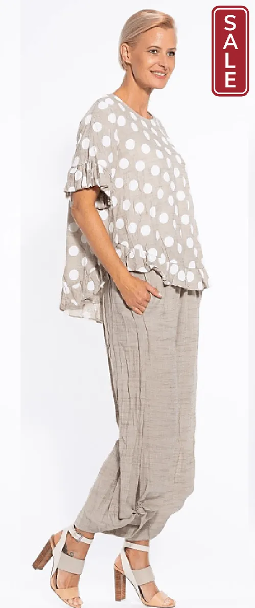 Split side wide leg pant