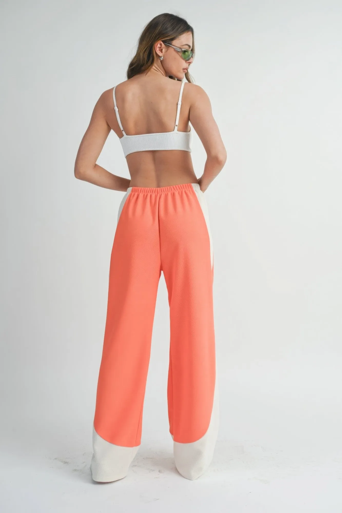 Two Toned Wide Leg Pants